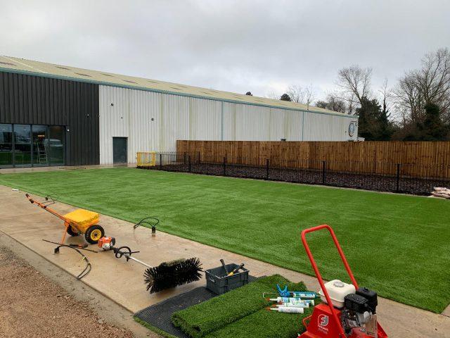Grass Replaced outside of Company’s Head Office