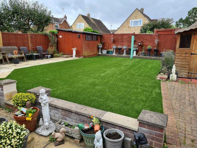 Patio Replaced by Artificial Grass