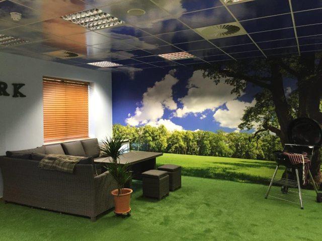 Artificial Grass Installed in Company Showroom